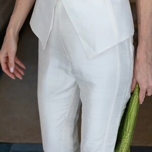 Julia Amory Jackie Pant in Blanc